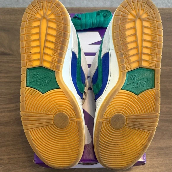 Nike SB Dunk Low Pro Blue and Teal Sneakers - Picture 4 of 15